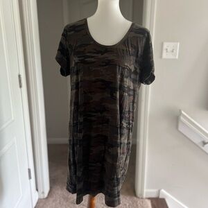 Camo Summer T-Shirt Dress XXL